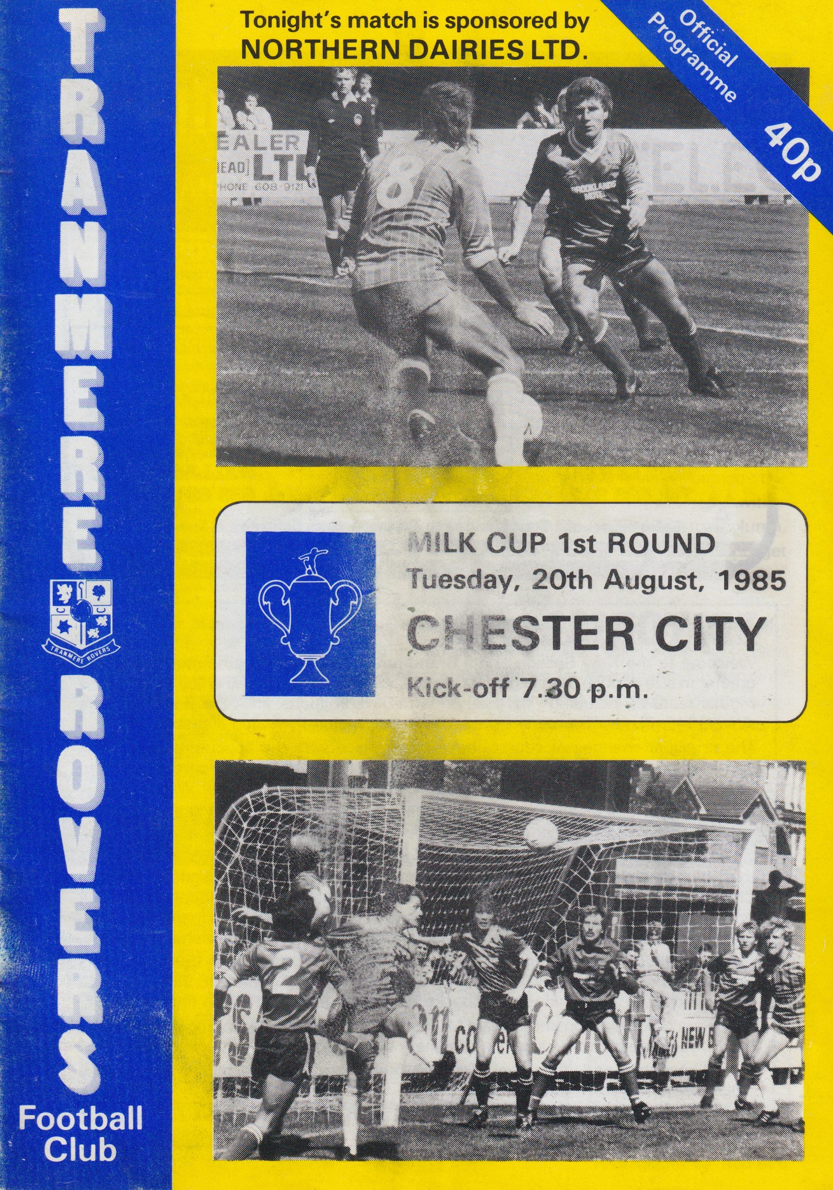 Tranmere Rovers v Chester match programme