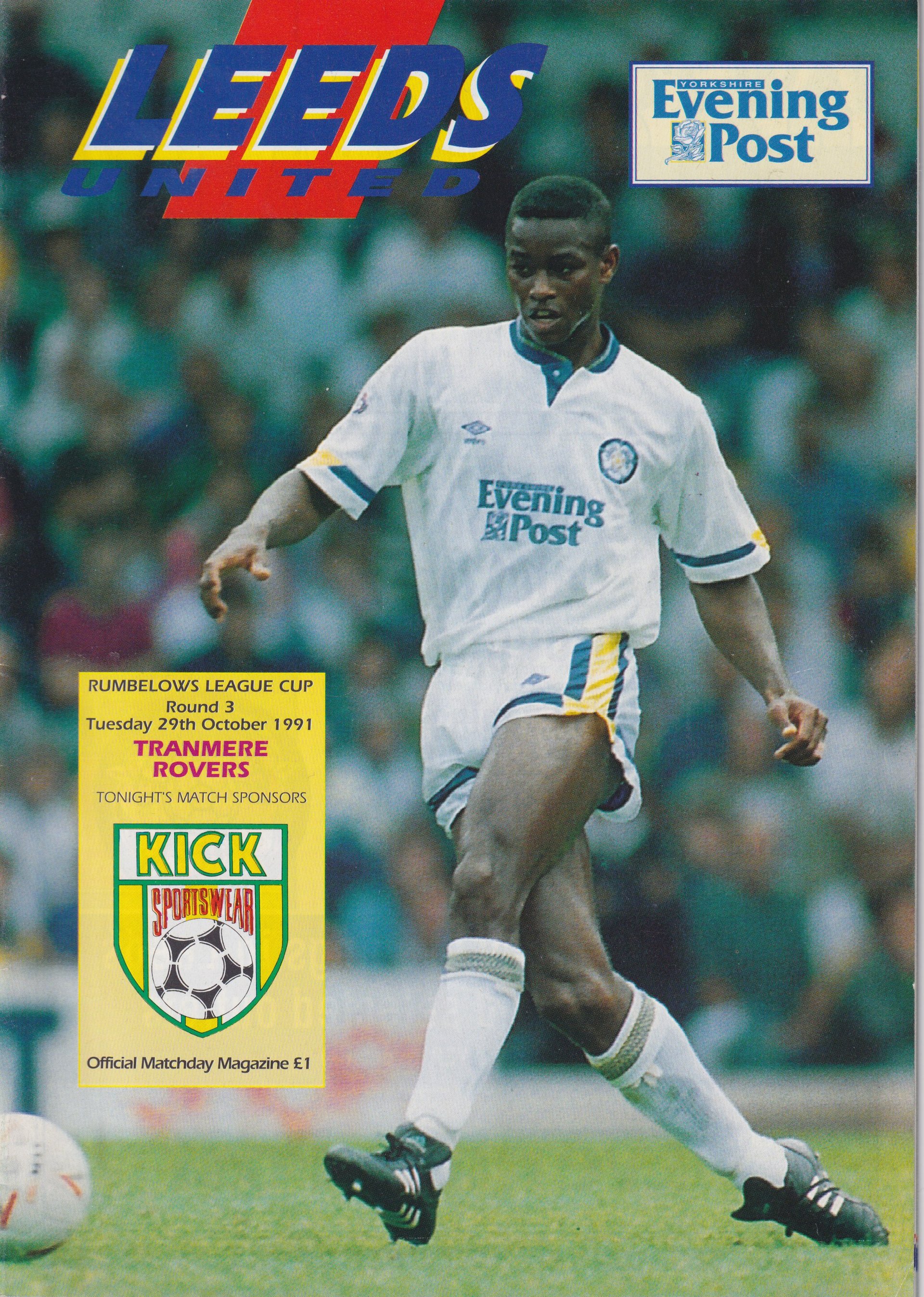 Leeds United v Tranmere Rovers match programme