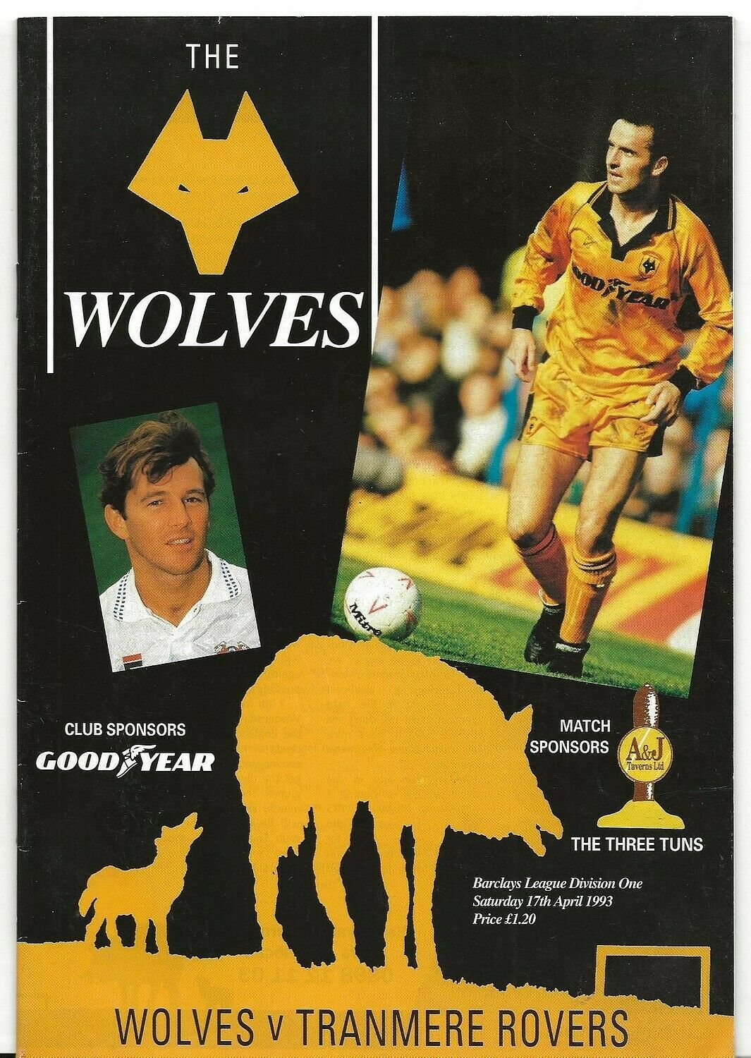Wolverhampton Wanderers v Tranmere Rovers match programme