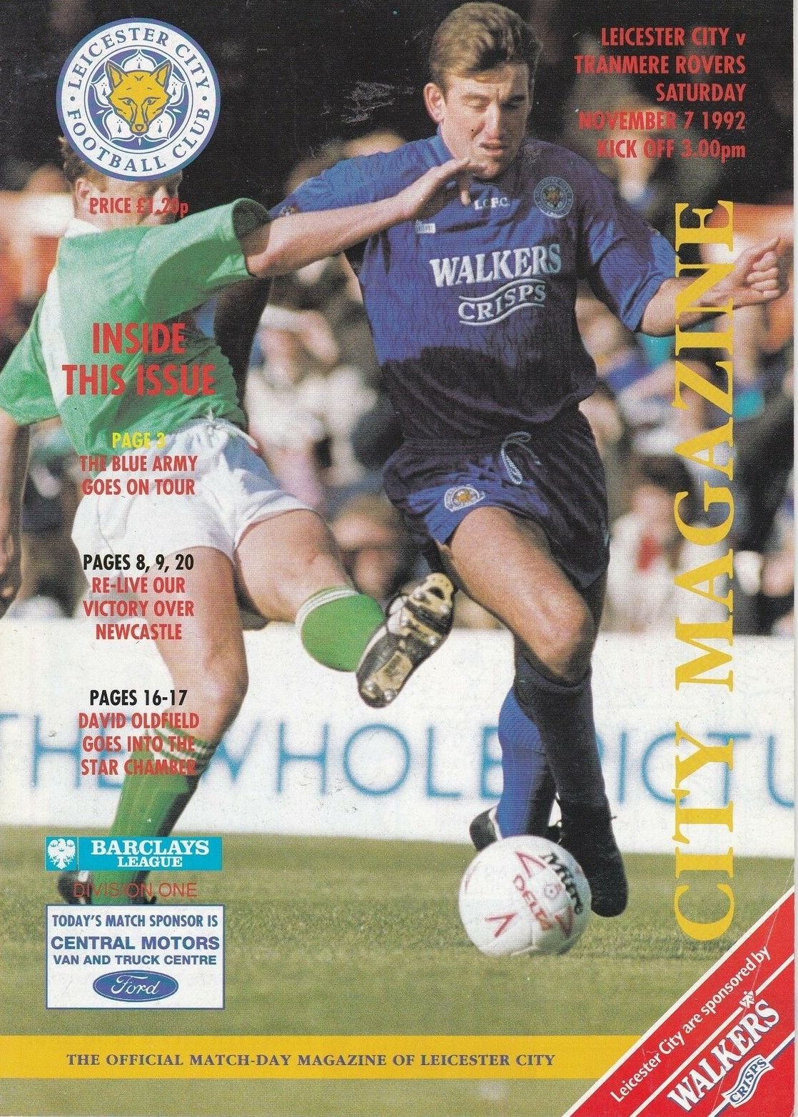Leicester City v Tranmere Rovers match programme