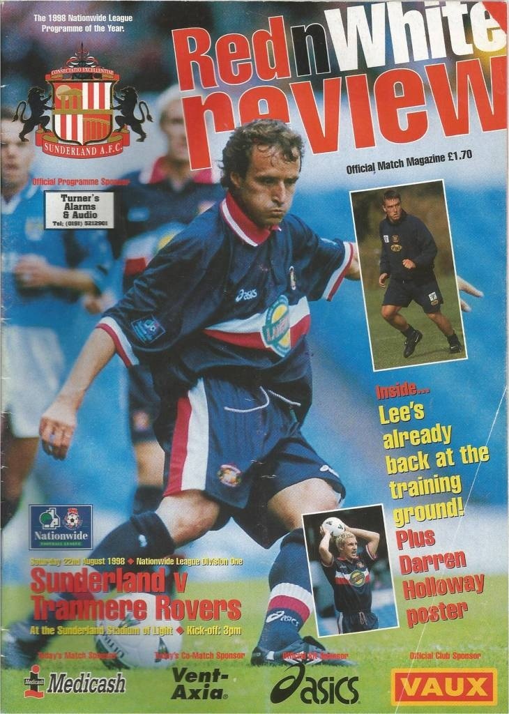 Sunderland v Tranmere Rovers match programme