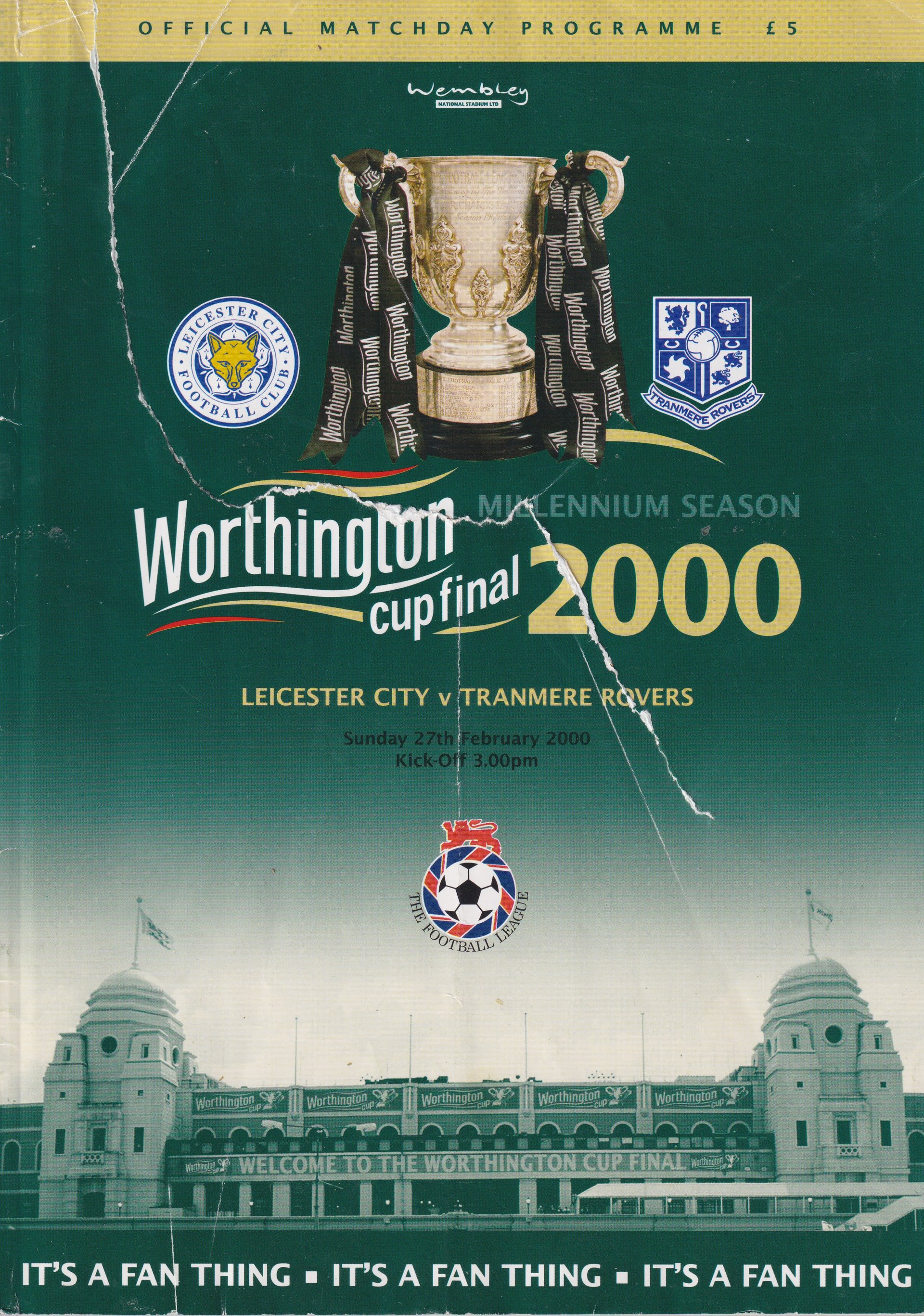 Leicester City v Tranmere Rovers match programme