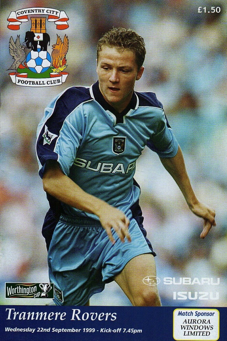 Coventry City v Tranmere Rovers match programme