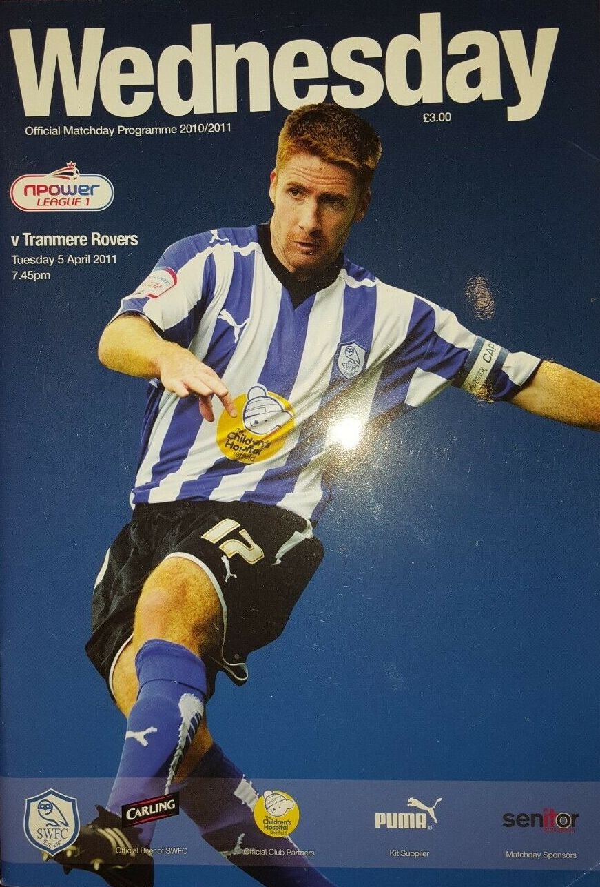 Sheffield Wednesday v Tranmere Rovers match programme