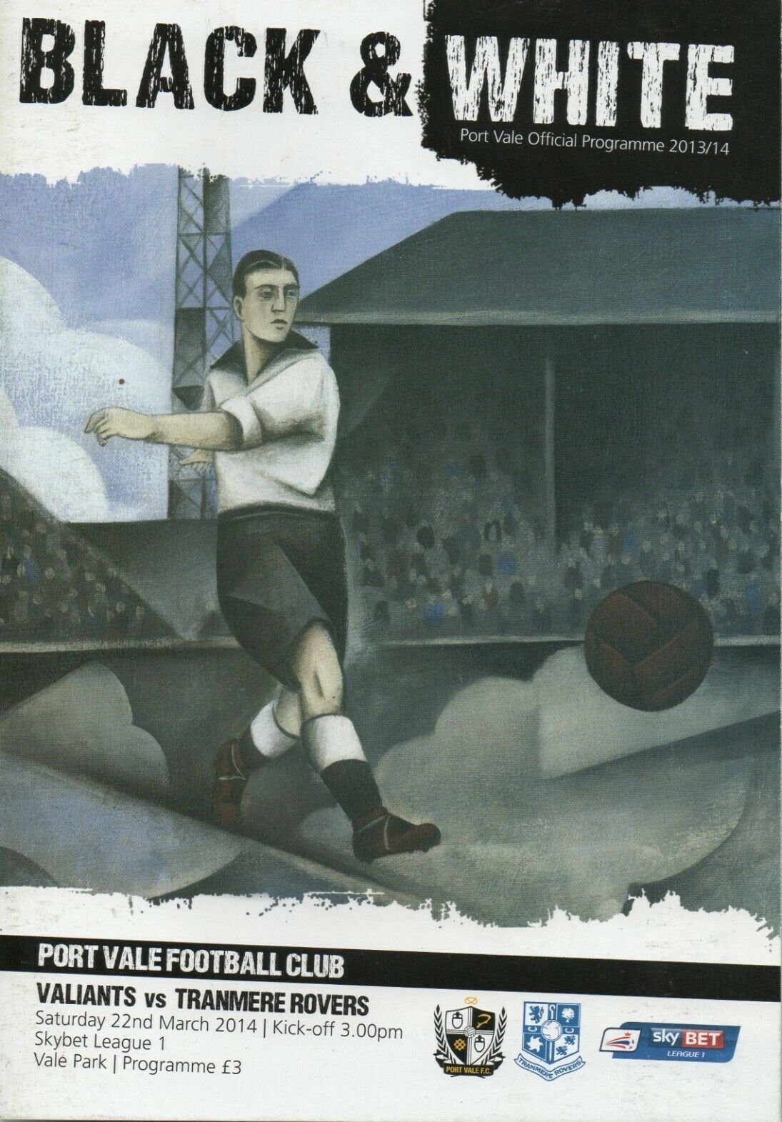 Port Vale v Tranmere Rovers match programme