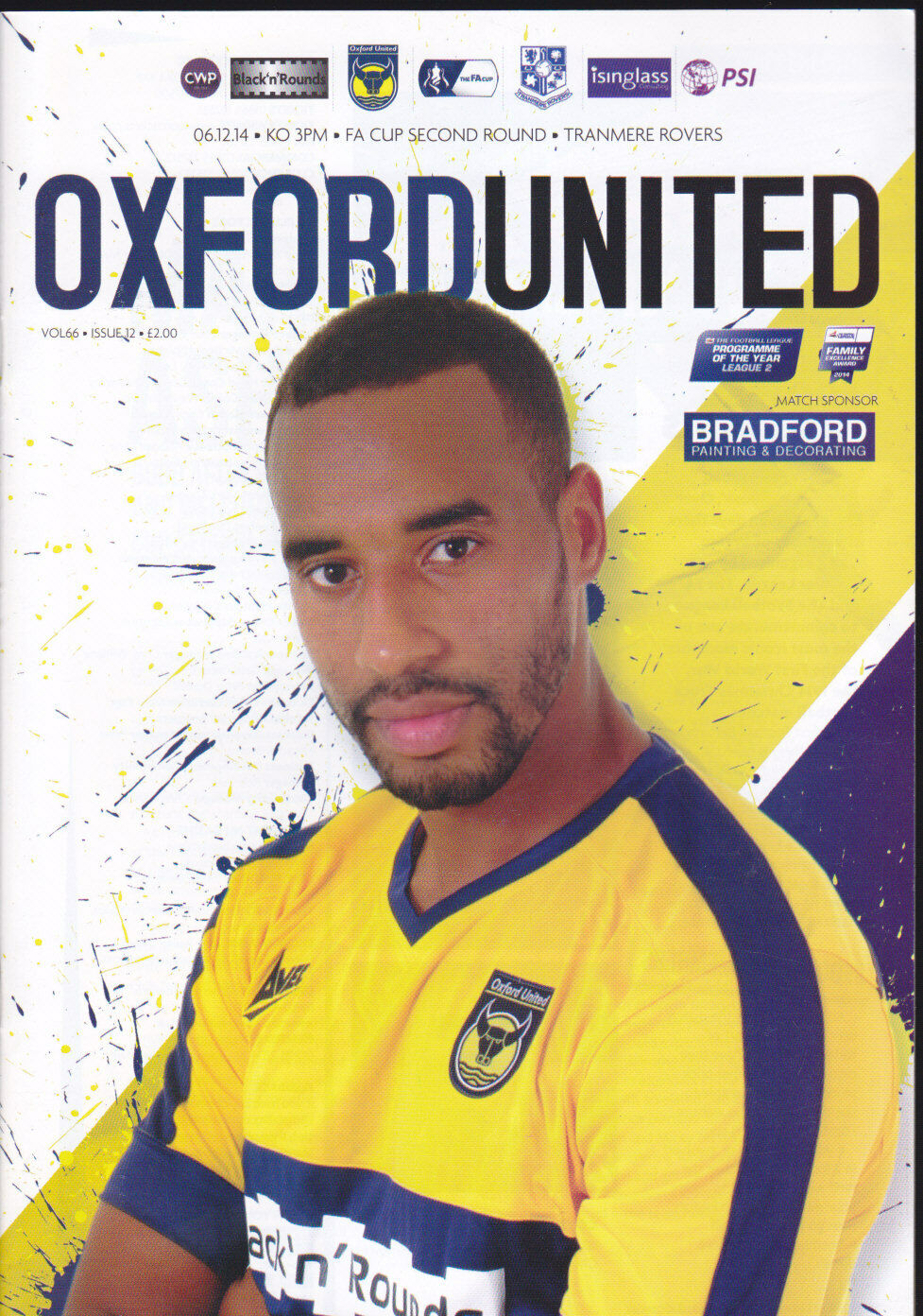 Oxford United v Tranmere Rovers match programme