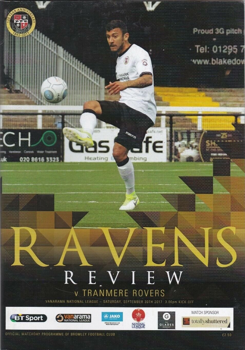 Bromley v Tranmere Rovers match programme