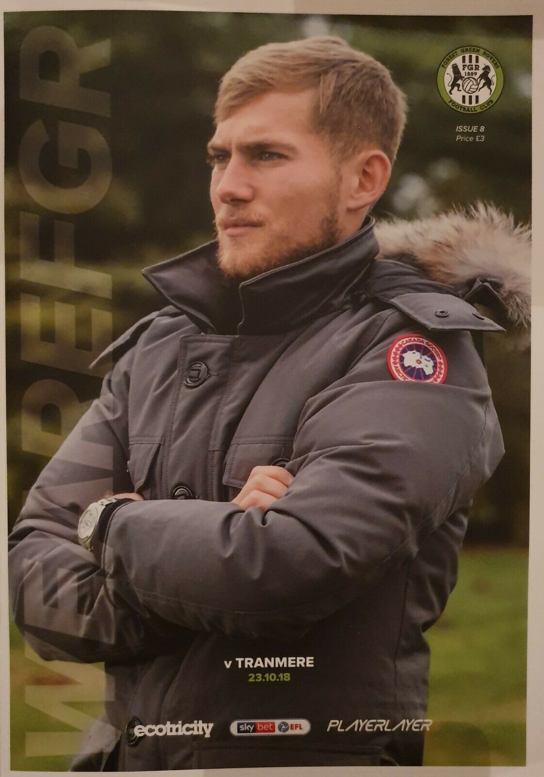 Forest Green Rovers v Tranmere Rovers match programme