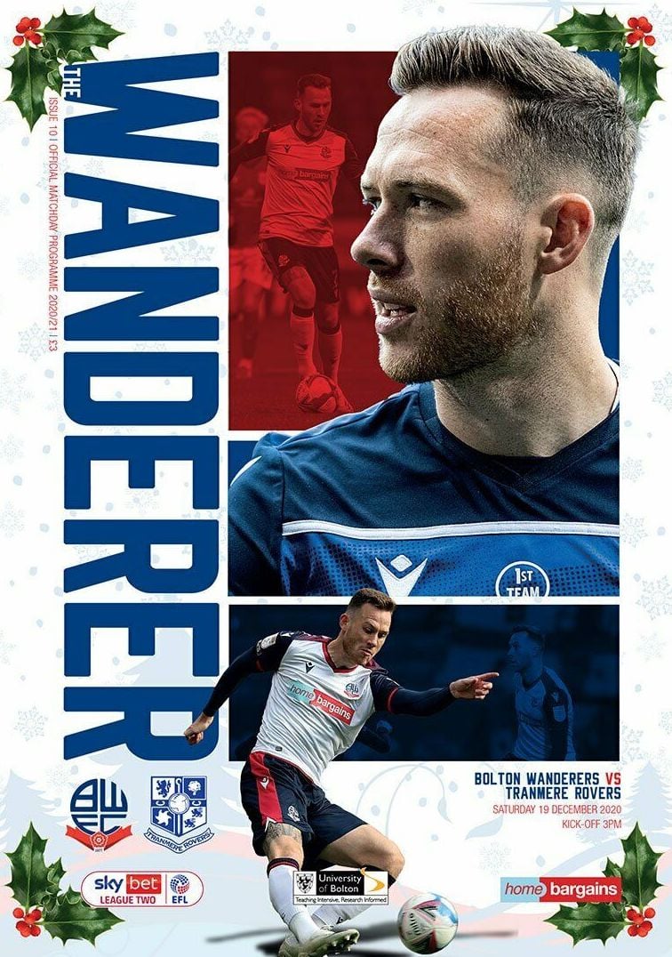 Bolton Wanderers v Tranmere Rovers match programme