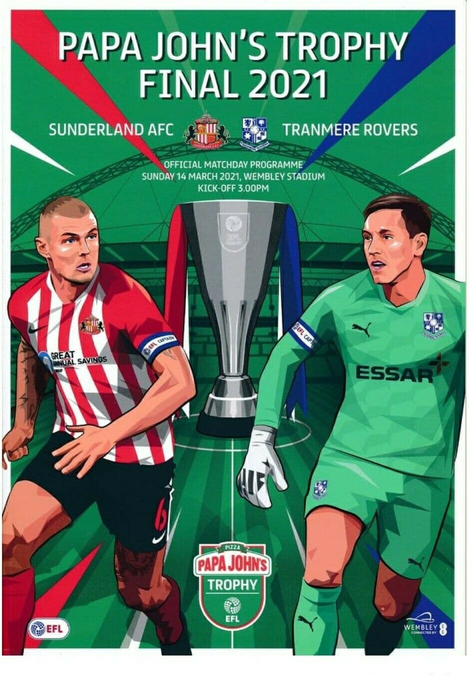 Sunderland v Tranmere Rovers match programme