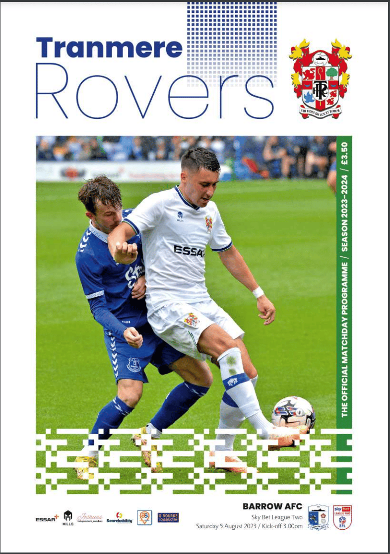 Tranmere Rovers v Barrow match programme