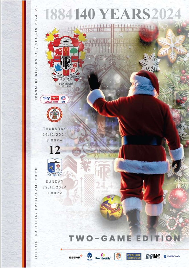 Tranmere Rovers v Barrow match programme