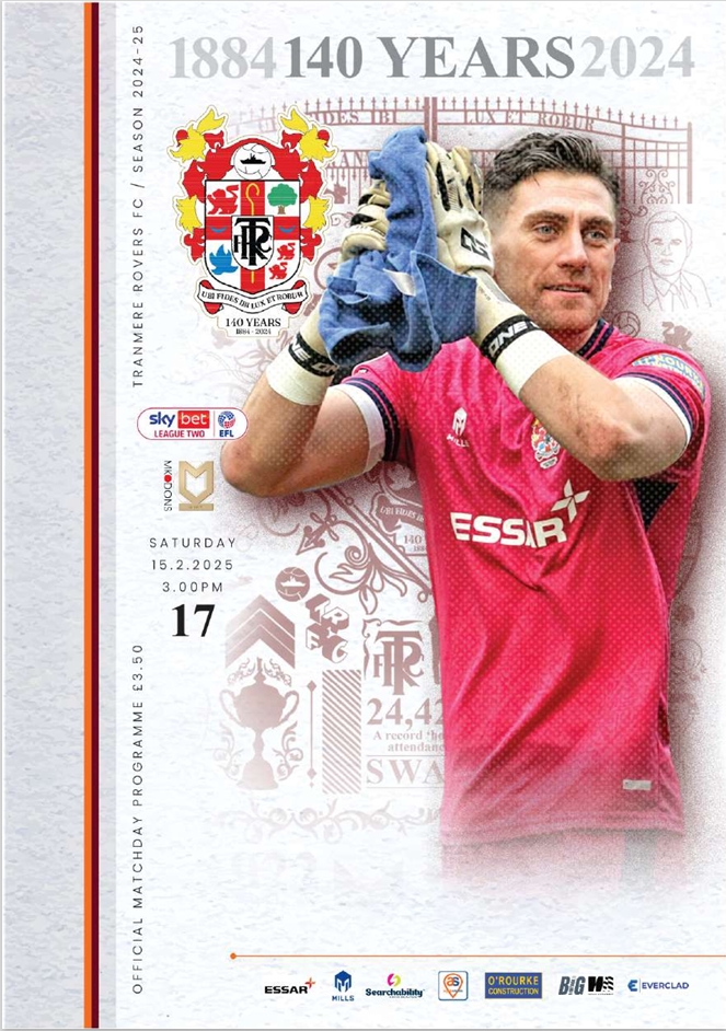 Tranmere Rovers v Milton Keynes Dons match programme