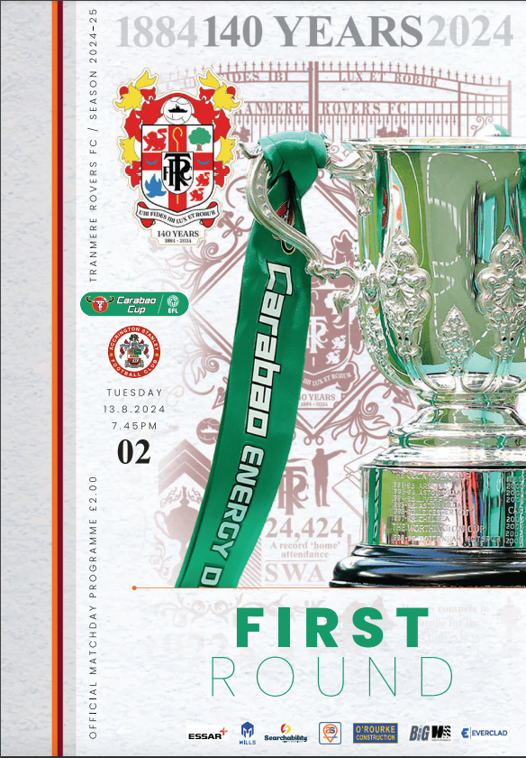 Tranmere Rovers v Accrington Stanley match programme
