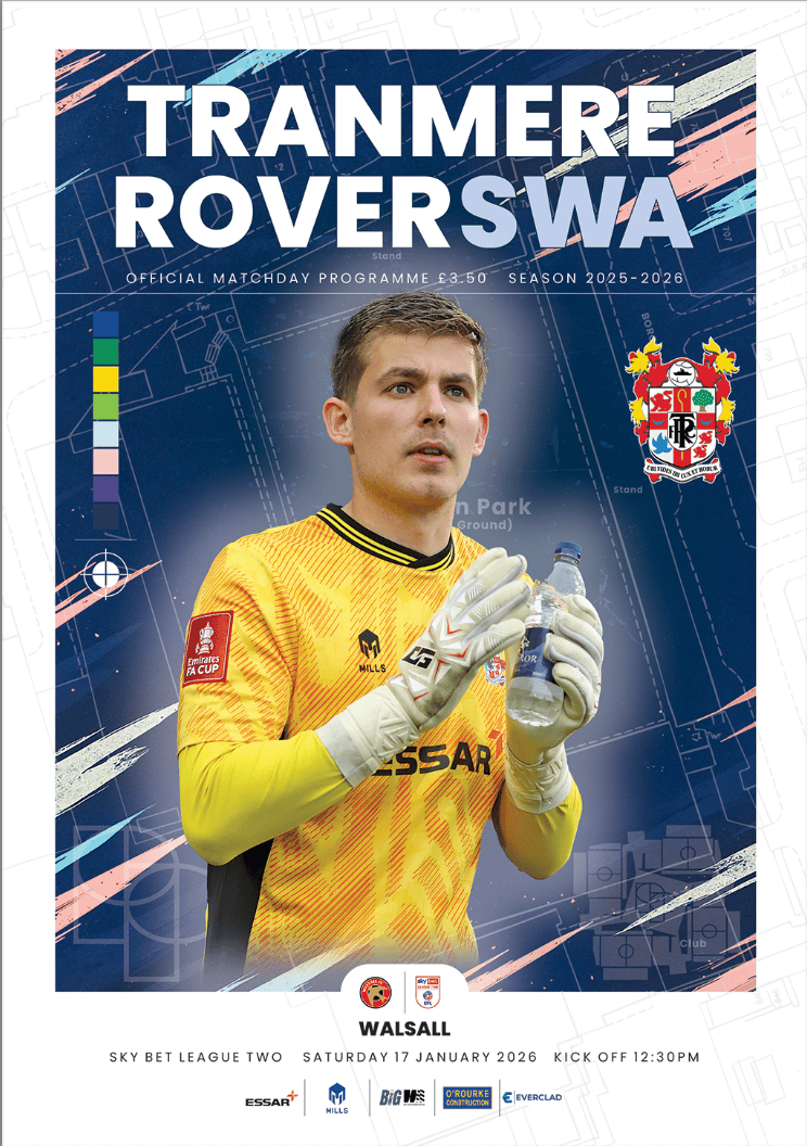 Tranmere Rovers v Walsall match programme
