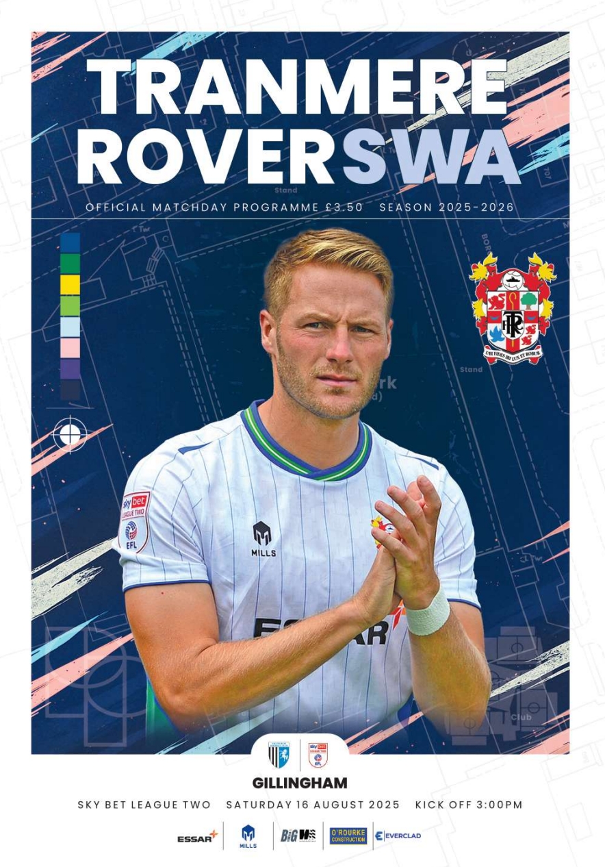 Tranmere Rovers v Gillingham match programme