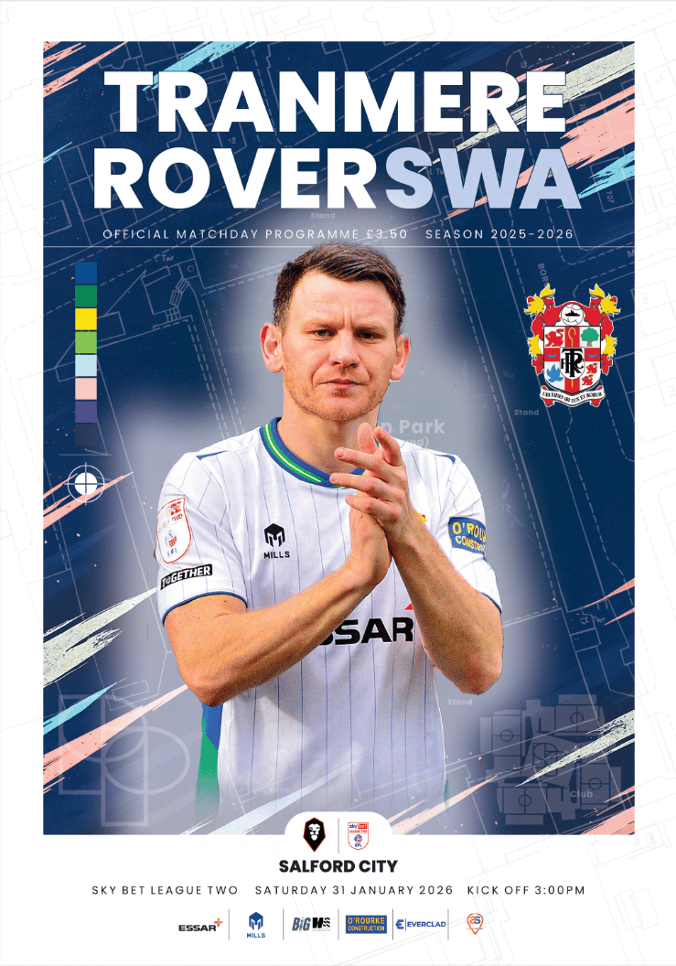 Tranmere Rovers v Salford City match programme