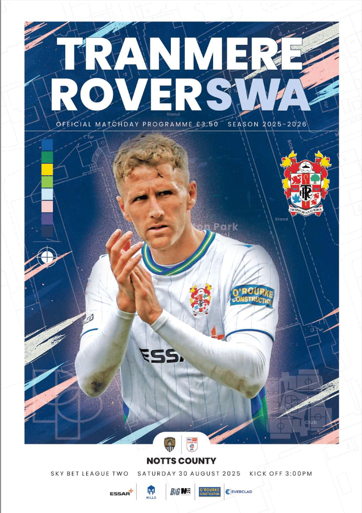 Tranmere Rovers v Notts County match programme