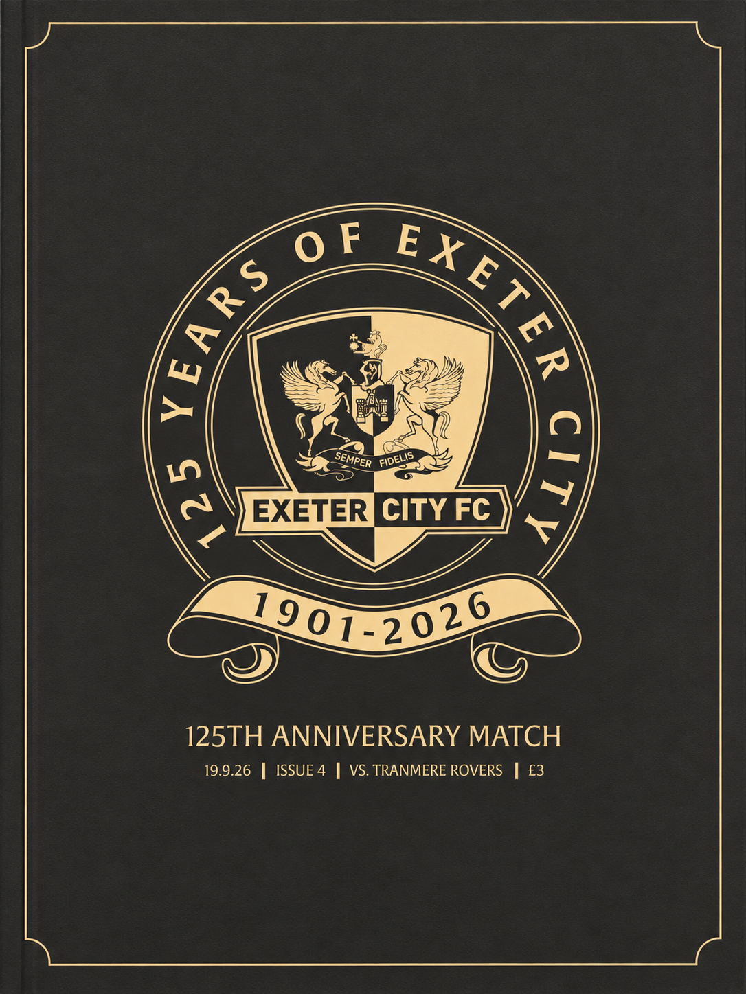 Exeter City v Tranmere Rovers match programme