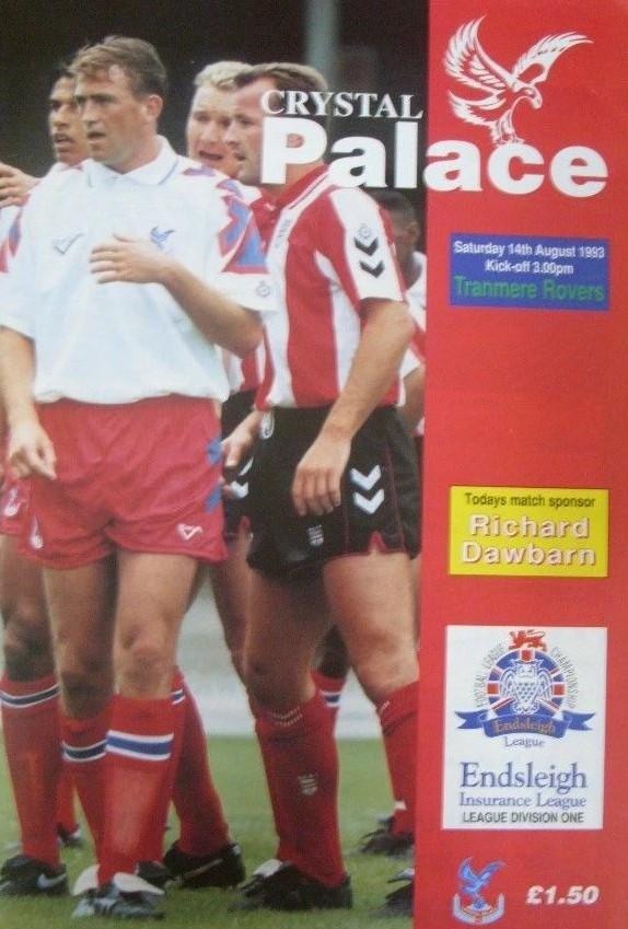 Crystal Palace v Tranmere Rovers match programme