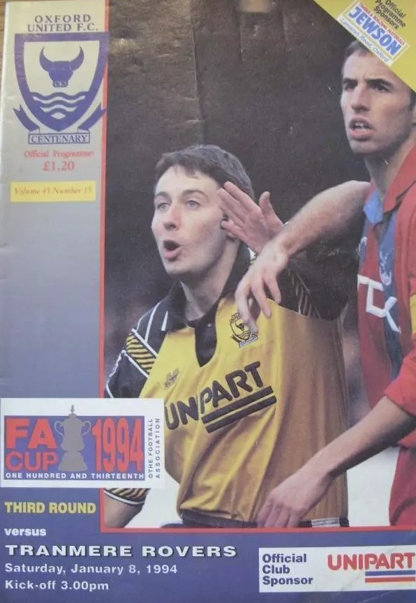 Oxford United v Tranmere Rovers match programme