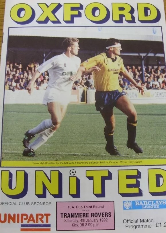 Oxford United v Tranmere Rovers match programme