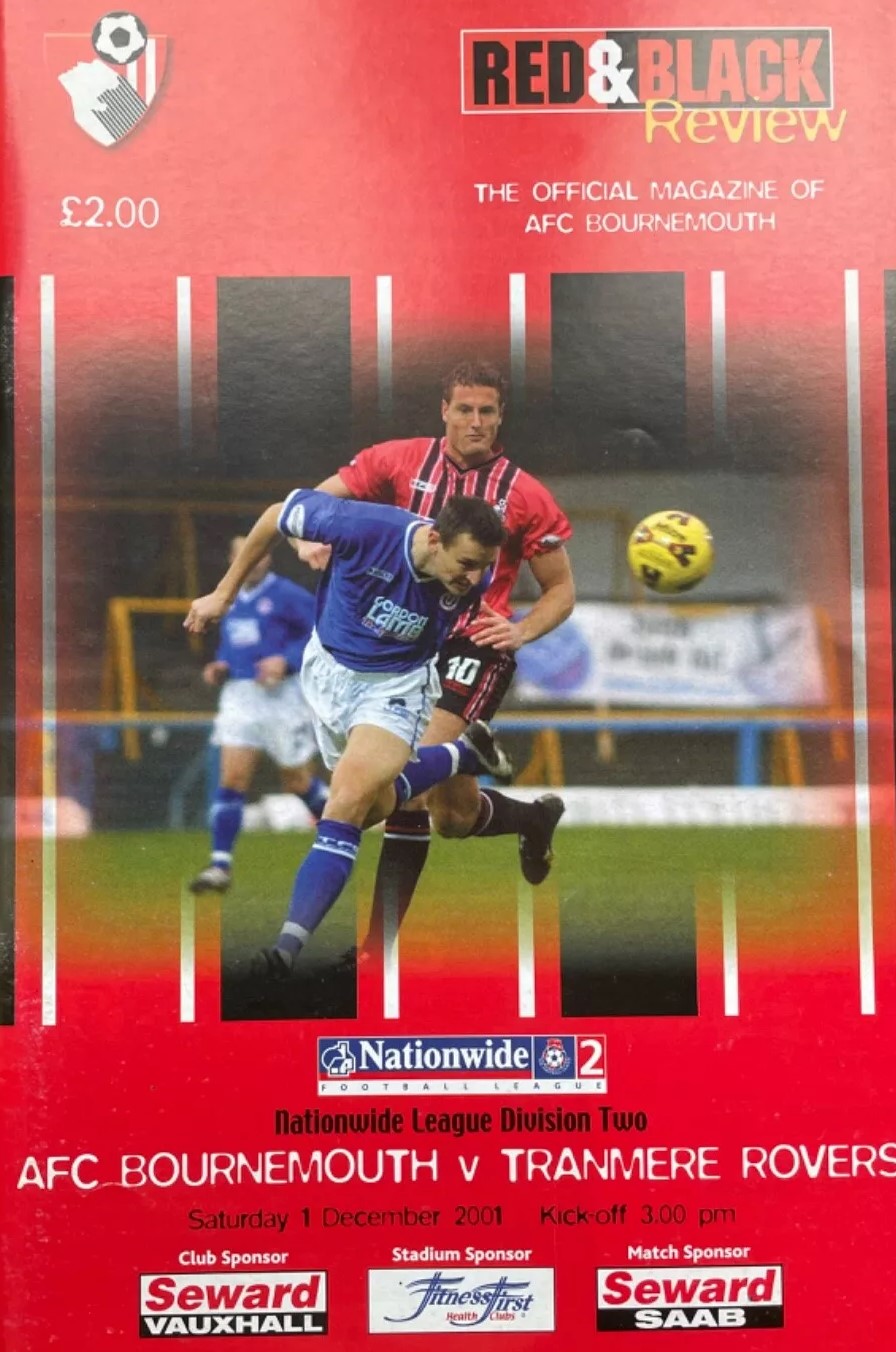 AFC Bournemouth v Tranmere Rovers match programme