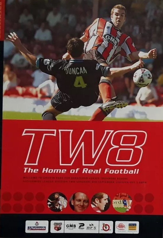 Brentford v Tranmere Rovers match programme