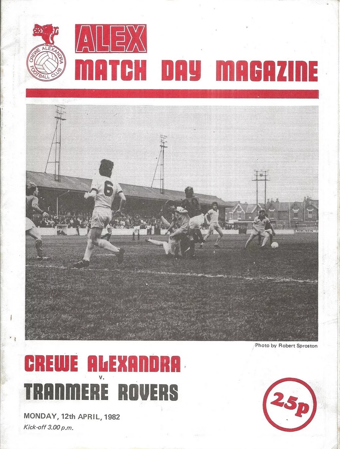 Crewe Alexandra v Tranmere Rovers match programme