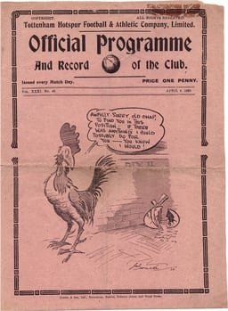Tottenham Hotspur v Tranmere Rovers Match Programme 1939-04-08