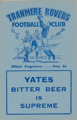 Tranmere Rovers v Oldham Athletic Match Programme 1951-02-17