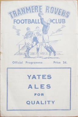Tranmere Rovers v Halifax Town Match Programme 1955-02-05
