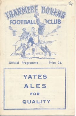 Tranmere Rovers v Mansfield Town Match Programme 1955-04-02