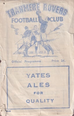 Tranmere Rovers v Barnsley Match Programme 1955-03-05