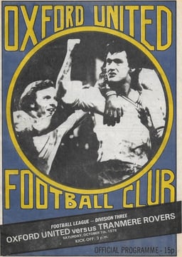Oxford United v Tranmere Rovers Match Programme 1978-10-07