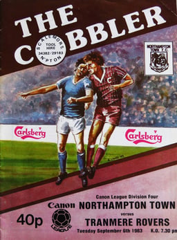 Northampton Town v Tranmere Rovers Match Programme 1983-09-06