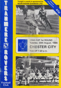 Tranmere Rovers v Chester Match Programme 1985-08-28