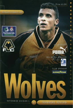 Wolverhampton Wanderers v Tranmere Rovers Match Programme 1997-10-22