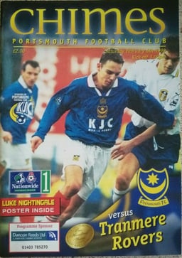 Portsmouth v Tranmere Rovers Match Programme 1999-02-06