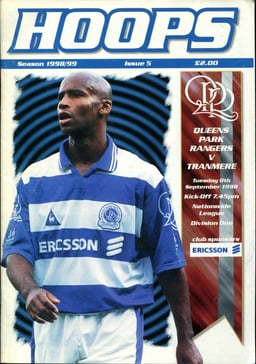 Queens Park Rangers v Tranmere Rovers Match Programme 1998-09-08