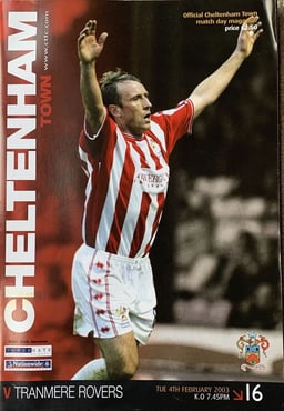 Cheltenham v Tranmere Rovers Match Programme 2003-02-04
