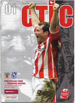 Cheltenham v Tranmere Rovers Match Programme 2006-08-08