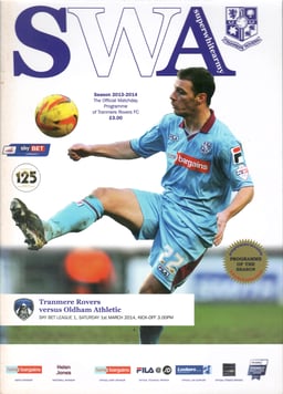 Tranmere Rovers v Oldham Athletic Match Programme 2014-03-01