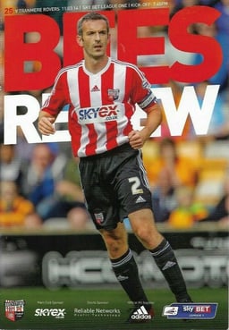 Brentford v Tranmere Rovers Match Programme 2014-03-11