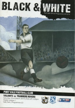 Port Vale v Tranmere Rovers Match Programme 2014-03-22