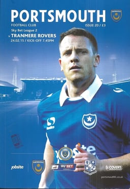 Portsmouth v Tranmere Rovers Match Programme 2015-02-24