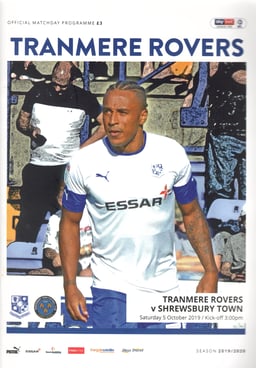Tranmere Rovers v Shrewsbury Town Match Programme 2019-10-05