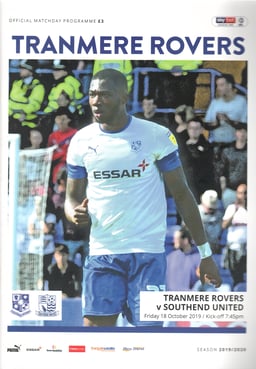 Tranmere Rovers v Southend United Match Programme 2019-10-18