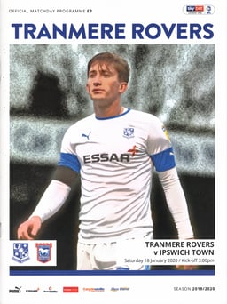 Tranmere Rovers v Ipswich Town Match Programme 2020-01-18