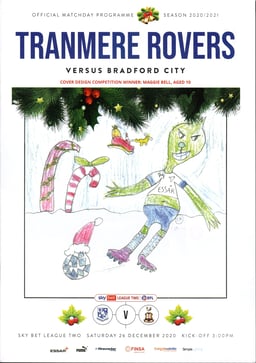 Tranmere Rovers v Bradford City Match Programme 2020-12-26